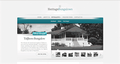 Desktop Screenshot of heritagebungalows.com